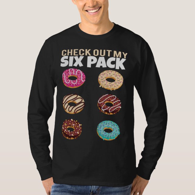 Camiseta Check Out My Six Pack Donut Gym Summer Vacation (Anverso)