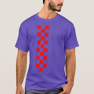 Camiseta Checkered White Red Line