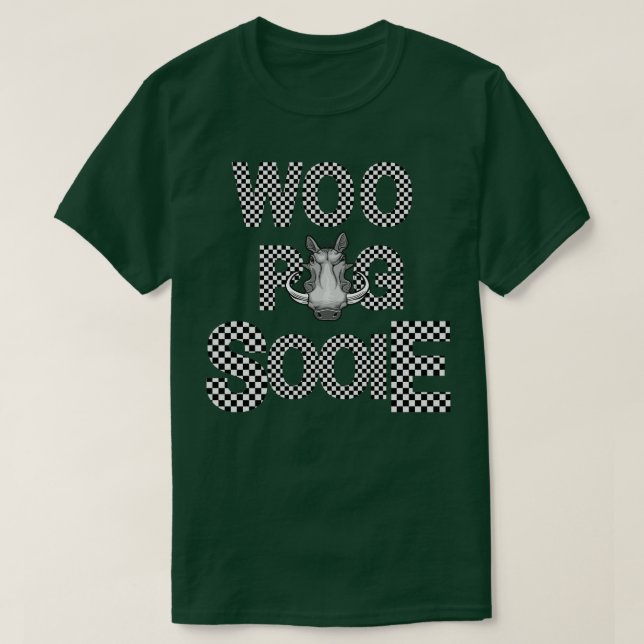 Camiseta Checkered Woo Pig Sooie (Diseño del anverso)