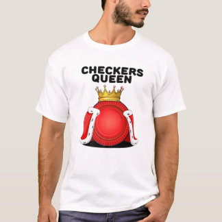 Camiseta Checkers Queen Womens Boardjuegos Board Checkers