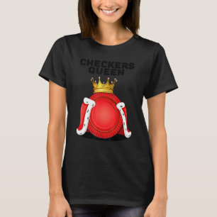 Camiseta Checkers Queen Womens Boardjuegos Board Checkers