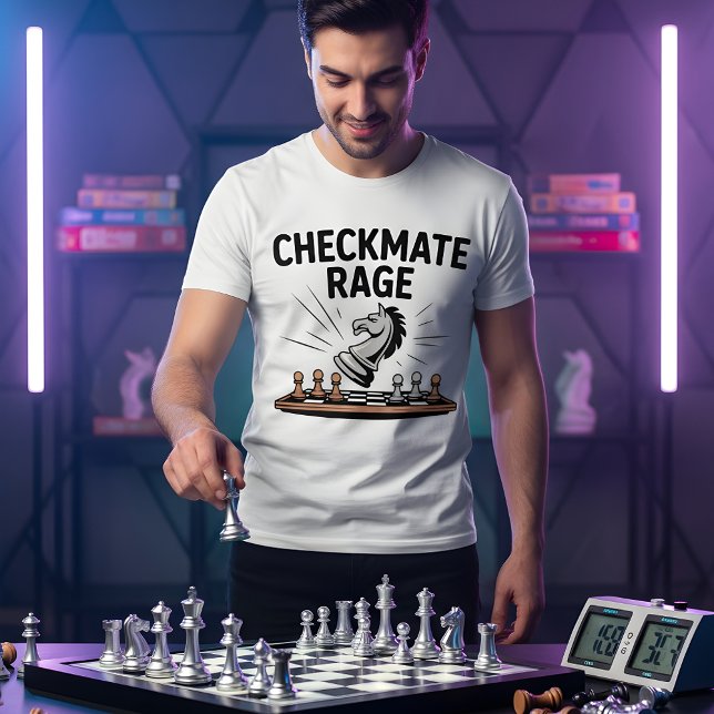 Camiseta Checkmate Rage – Bold Chess Battle Design (Subido por el creador)