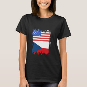 Camiseta Checo Roots Orgullo checo EEUU República Checa
