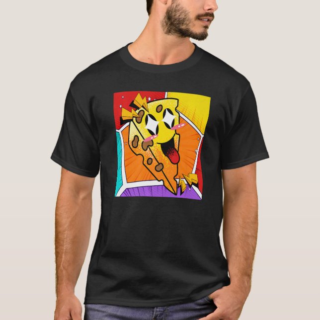 Camiseta Cheddar Cheese Foodie Snack Pop Cheese (Anverso)