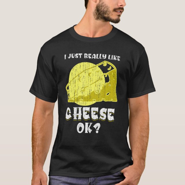 Camiseta Cheddar Snack Foodie Queso de queso (Anverso)