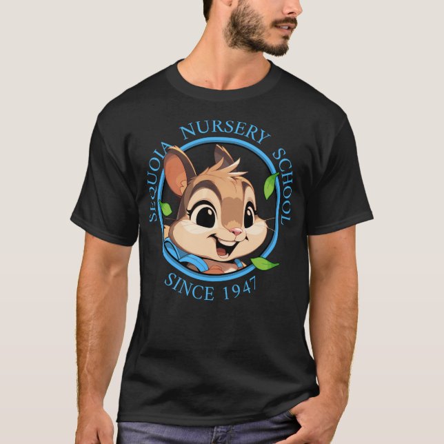Camiseta Cheeks The Chipmunk - Face W Blue Text Curvo (Anverso)