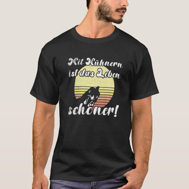 Camiseta Cheeky Chicken Sunset Chicken Experience Is Beauti (Anverso)