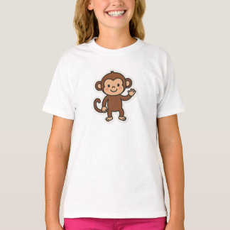 Camiseta Cheeky Monkey Kids T-Shirt – Fun Jungle Animal Des
