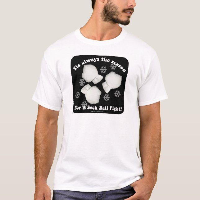 Camiseta Cheeky Sock Ball lucha contra el lema de bola de n (Anverso)