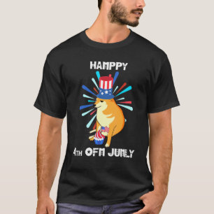 Camiseta Cheems 4 de julio meme cupcake bandera independenc