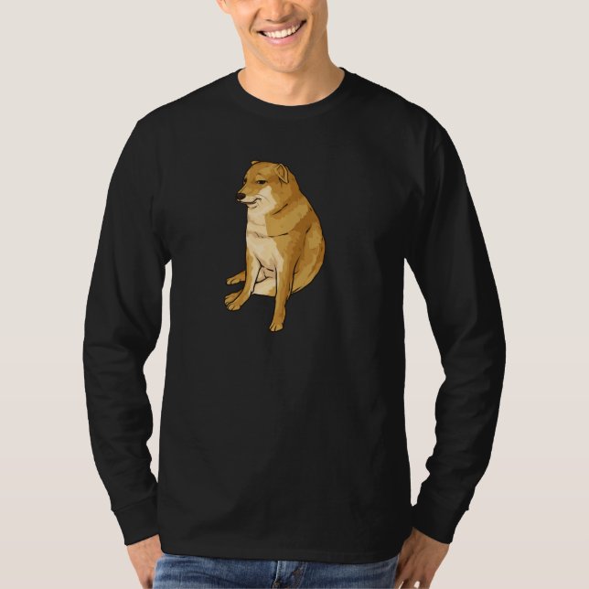 Camiseta Cheems Dog Funny Shiba Inu Dank Meme Pullover (Anverso)