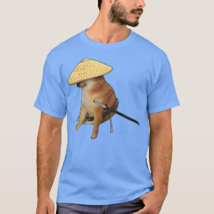 Camiseta Cheems Samurai Épic Meme icónico Shiba Inu Doge Bo