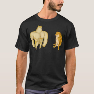 Camiseta Cheems Y Buff Shiba Inu Divertido Perro Bebé Meme 