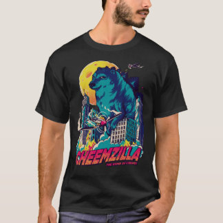 Camiseta Cheemzilla - Goma de Cheemse Blue Kaiju Shib