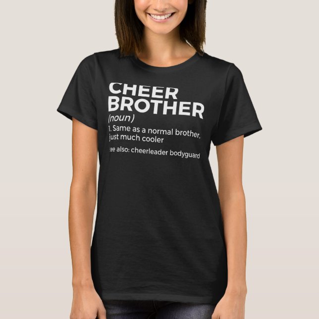 Camiseta Cheer Brother Definition Cheerader Bodyguard (Anverso)