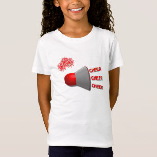 Camiseta Cheer Cheer Cheer Three Cheers Megaphone