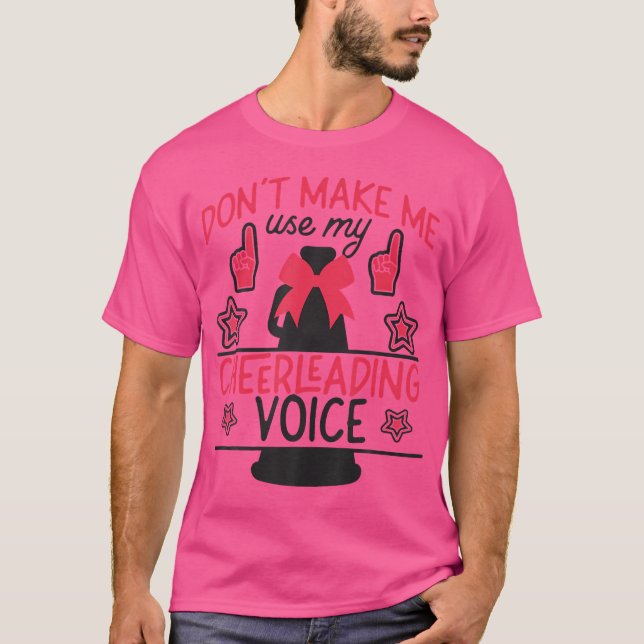 Camiseta Cheer Cheerleading Coach Dont Make Me Use My Cheer (Anverso)