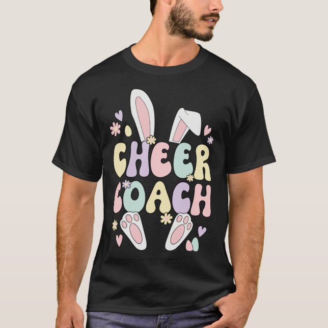 Camiseta Cheer Coach Easter Bunny Cheerleading Coach Easter (Anverso)