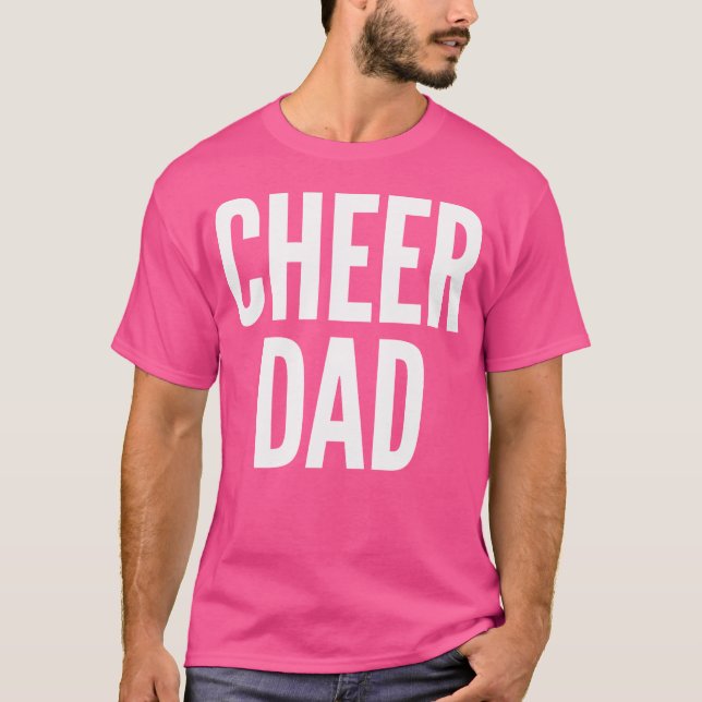 Camiseta Cheer Dad Cheerleading Matching Parents (Anverso)