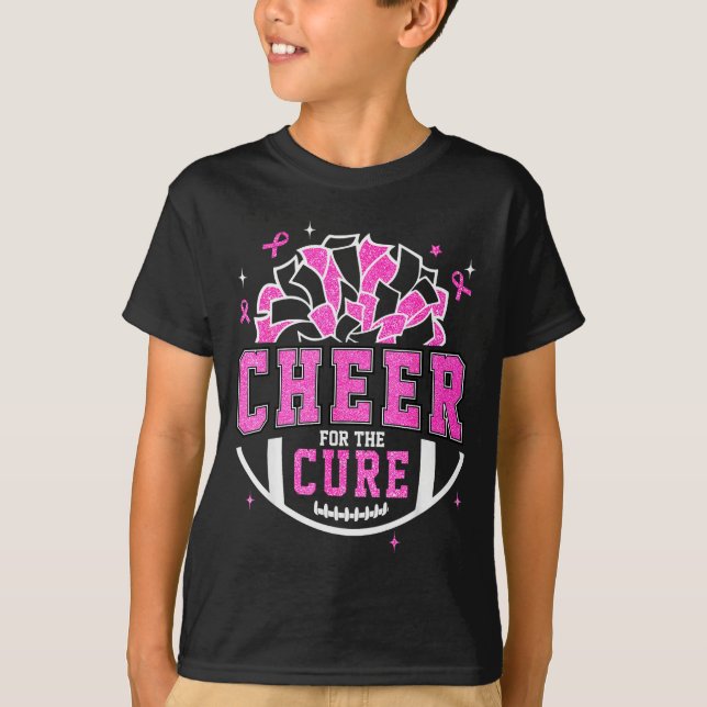 Camiseta Cheer For The Breast Cancer Awareness Cheerleader  (Anverso)