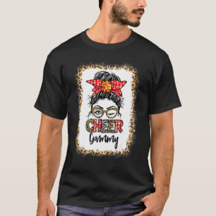 Camiseta Cheer Gammy desteñido desordenado leopardo