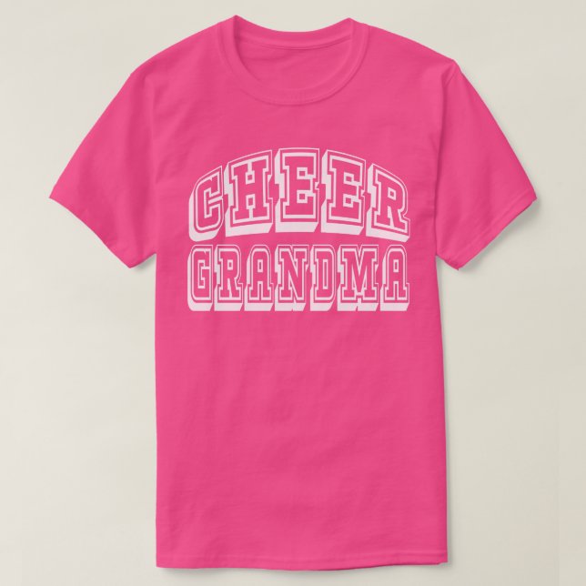 Camiseta Cheer Grandma Proud Cheerleader Grandmother  (Diseño del anverso)