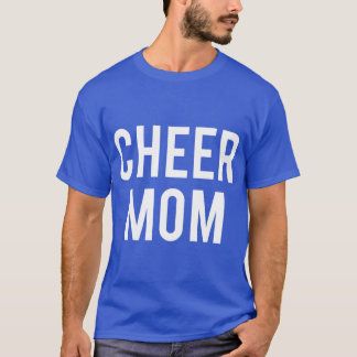 Camiseta Cheer Mom Cute Slogan Printed 