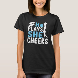 Camiseta Cheer Mom Football Son Cheerleading Daugher Cheer
