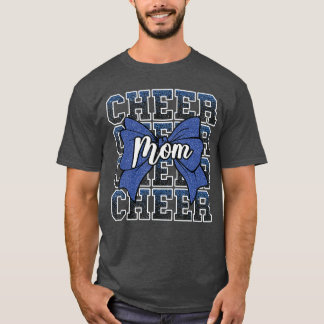 Camiseta Cheer Mom Mama Bow Sport Cheerleader Cheerleading