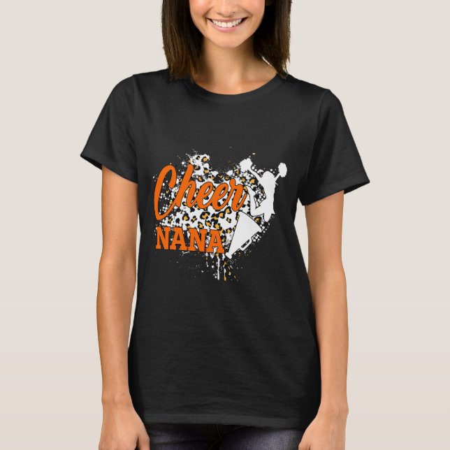 Camiseta CHEER-NANA-On-Cheetah-Shirt,-Sports-Shirt (Anverso)