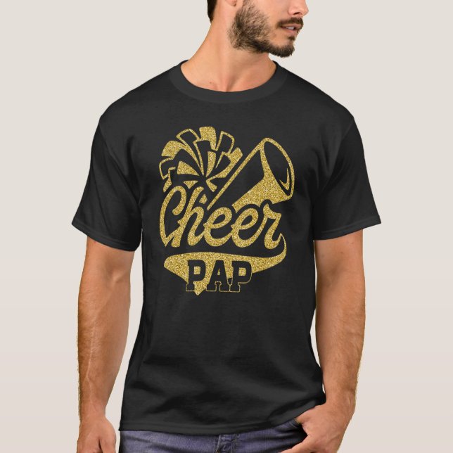 Camiseta Cheer Pap Biggest Fan Cheerleader Father's Day (Anverso)