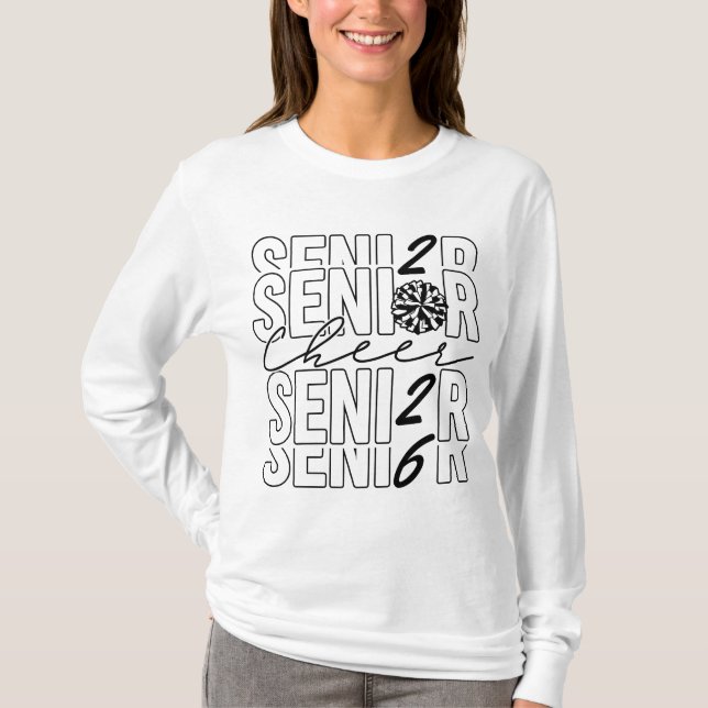 Camiseta Cheer Senior 2026 Women LS (Anverso)