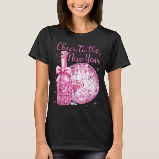 Camiseta Cheer To The New Year Happy New Year 2026 Party Di (Anverso)
