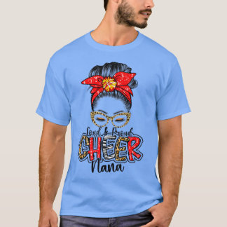 Camiseta Cheerading Nana Leopard Messy Bun Mot