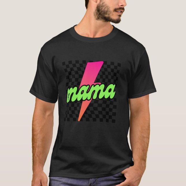 Camiseta Cheered Mama Bolt Lightning Día de la Madre Lif (Anverso)