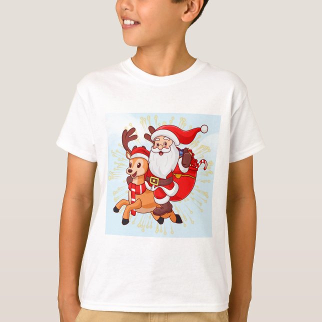 Camiseta Cheerful Santa Claus T-Shirt – Perfect Christmas G (Anverso)
