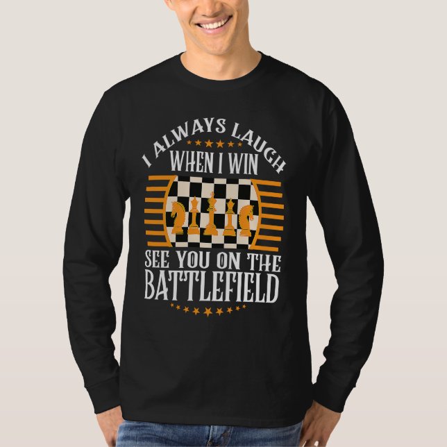 Camiseta Cheerful Thoughts Of Smartness Of Chess Quote (Anverso)