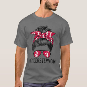Camiseta Cheerhead Stepmom Life Messy Bun M