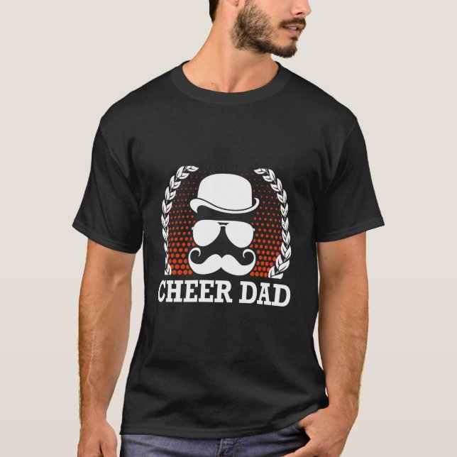 Camiseta Cheerle, padre, padres y madres animadores (Anverso)