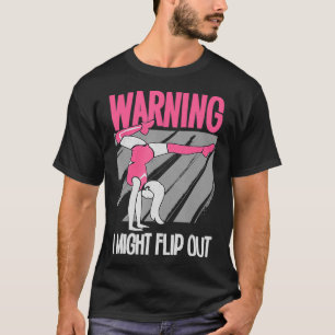 Camiseta Cheerleader And Gymnast Design Warning I Might Fli