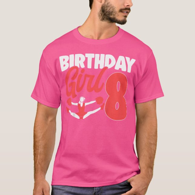 Camiseta Cheerleader Birthday Cheer Girl Cute Cheerleading  (Anverso)