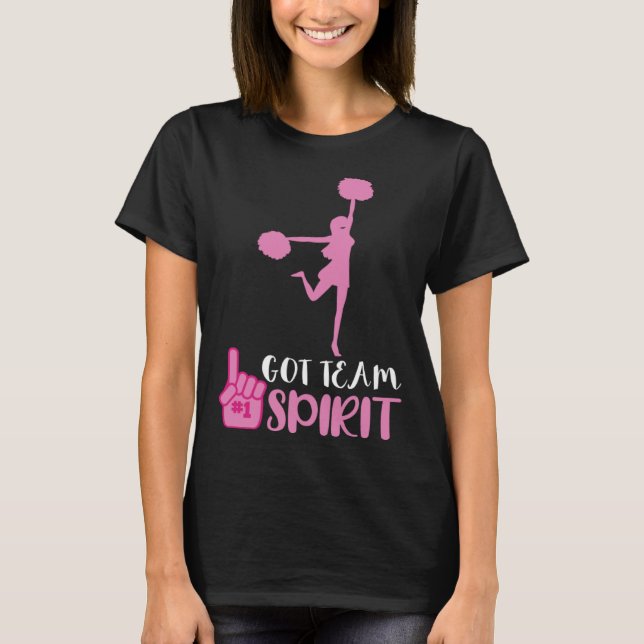 Camiseta Cheerleader Got Team Spirit Cheer Squad Team Girl  (Anverso)