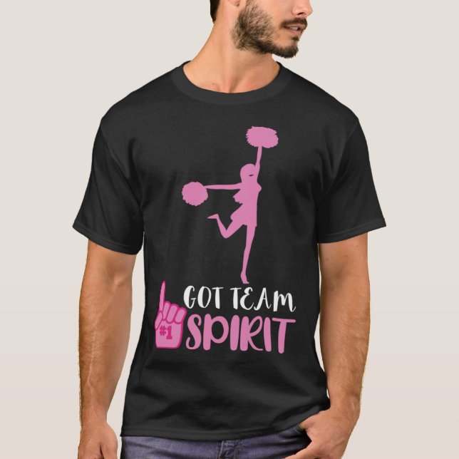 Camiseta Cheerleader Got Team Spirit Cheer Squad Team Girl  (Anverso)