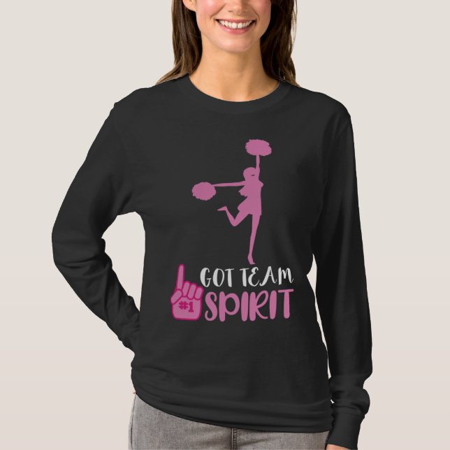 Camiseta Cheerleader Got Team Spirit Cheer Squad Team Girl  (Anverso)