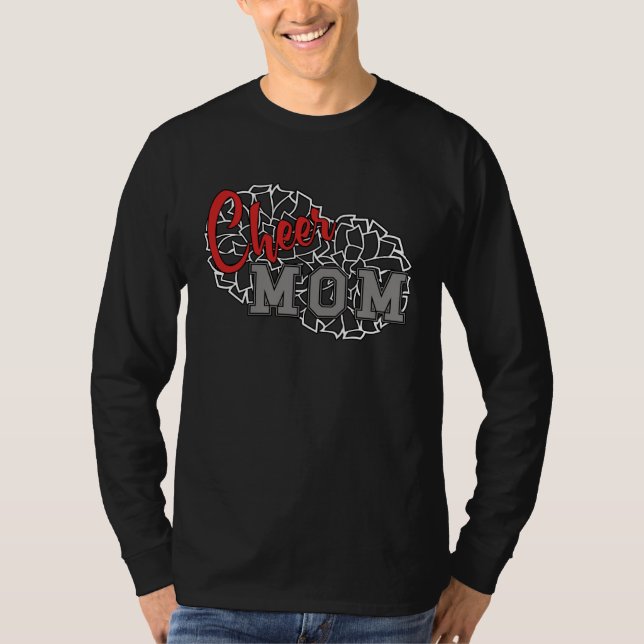 Camiseta Cheerleader Proud Cheer Mom Pride Sports Supporter (Anverso)