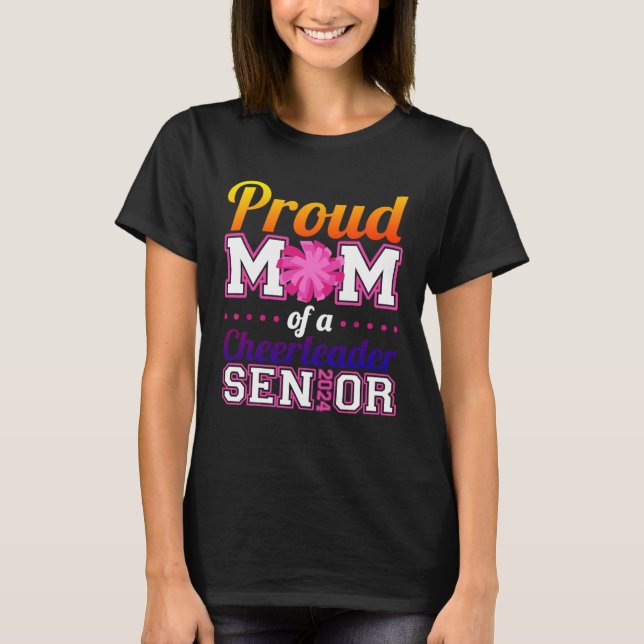 Camiseta Cheerleader Senior Cheer Mom 2024 Class of 2024 (Anverso)