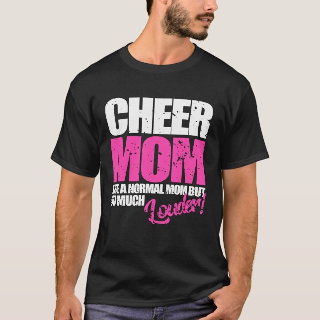 Camiseta Cheerleading  Cheer Mom  Cheerleader (Anverso)
