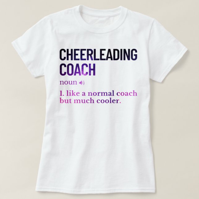 Camiseta Cheerleading coach funny saying (Diseño del anverso)
