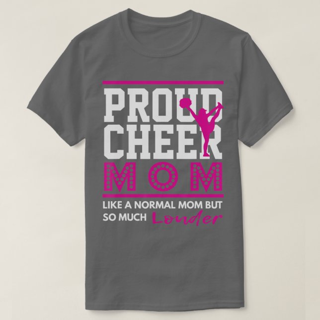 Camiseta Cheerled Orgulloso Cheer Mom (Diseño del anverso)