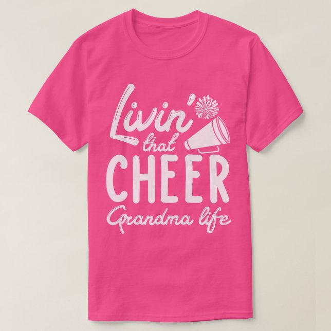 Camiseta CheerLeer a la Abuela Cheerled Cheer Grand (Diseño del anverso)